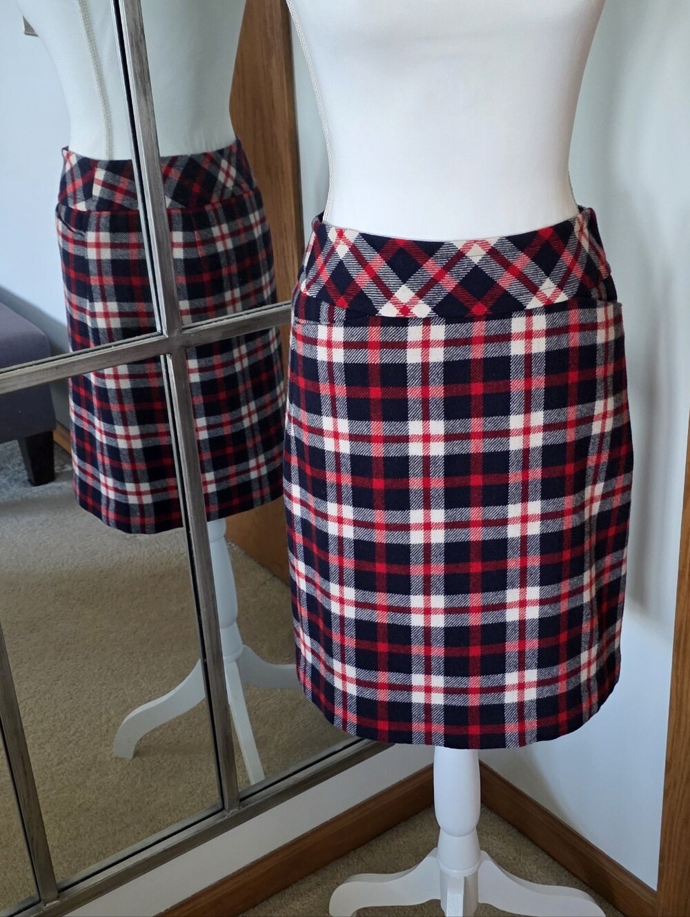 Talbots Wool Plaid Skirt